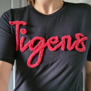 Custom Chenille Shirt, Custom Yarn Shirt, Sport Team Shirt, Custom Dance Shirt, Cheer Shirt, Mama Shirt