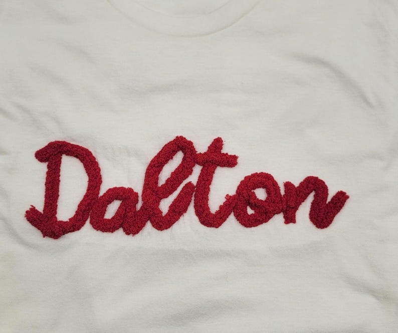 Custom Chenille Yarn Shirt: Personalized Team Spirit Tee image 6