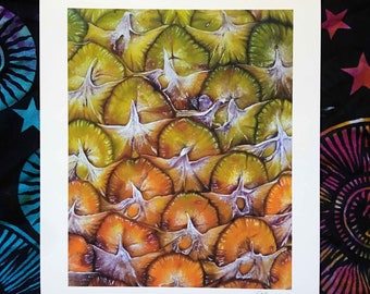 Pineapple Open Edition Print of original oil painting