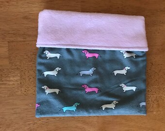 Dachshund Weener Dog Print Hedgehog/Small Pet Snuggle Sack