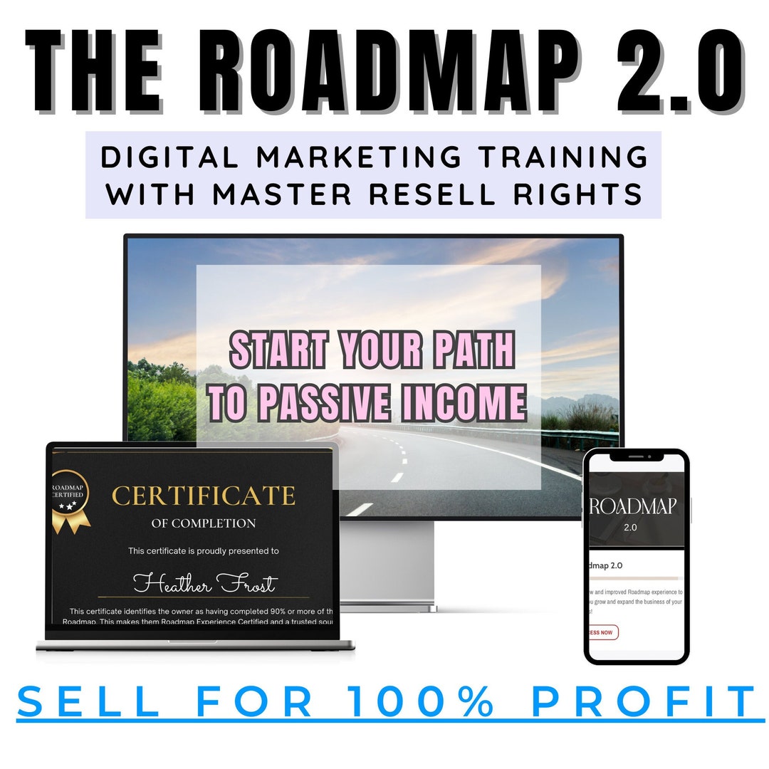 ROADMAP 2.0 with Master Resell Rights - Etsy