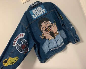 custom denim jacket painted