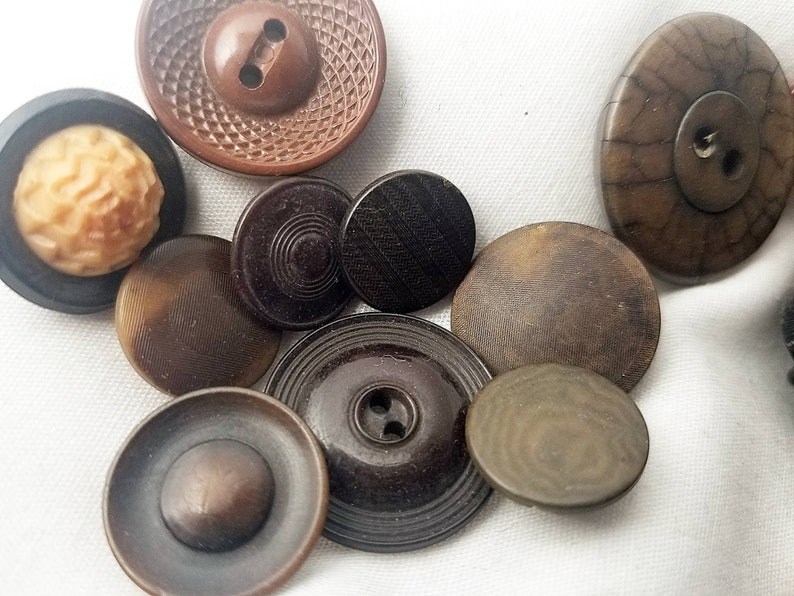 52count Antique Button Collection Etsy