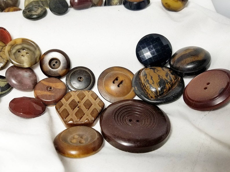 52count Antique Button Collection Etsy