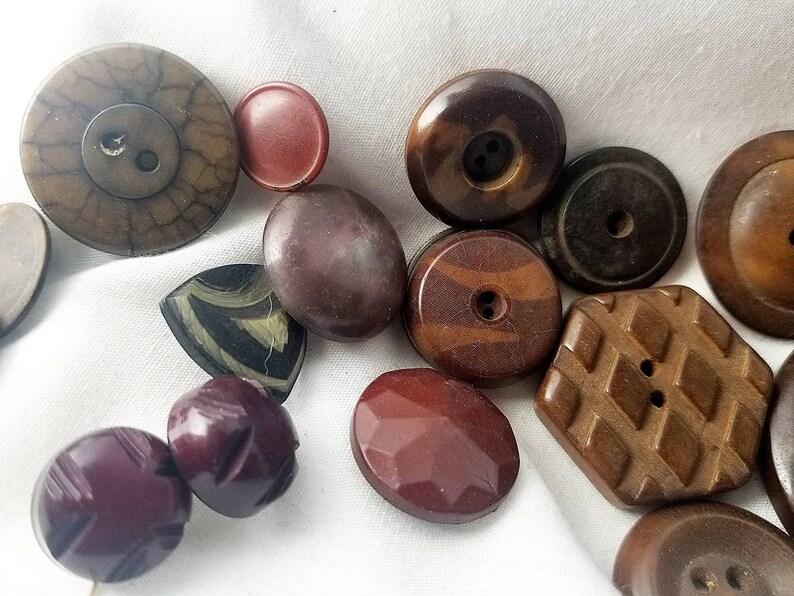 52count Antique Button Collection Etsy