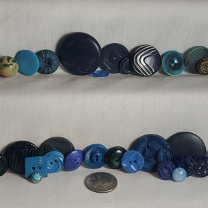 Vintage Blue Buttons