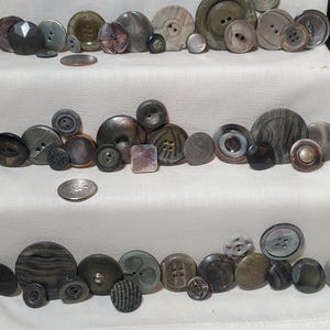 Collection of 53 Unique Vintage Buttons