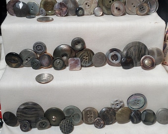 Collection of 53 Unique Vintage Buttons
