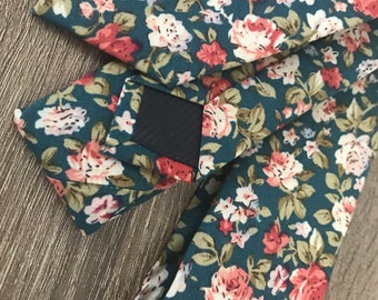 Pine Floral Neck Tie