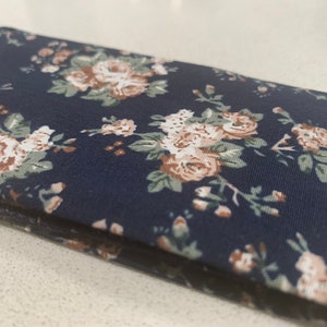 Floral Navy Pocket Square