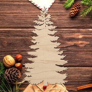 Evergreen Tree Cut Out - Forest Shape - Laser Cut Tree from Wood