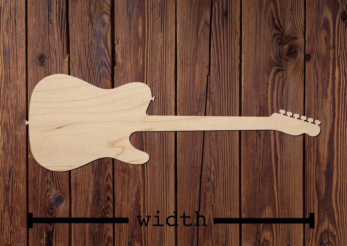 Electric Guitar Cut Out Instrument Shape Laser Cut Guitar Etsy.de
