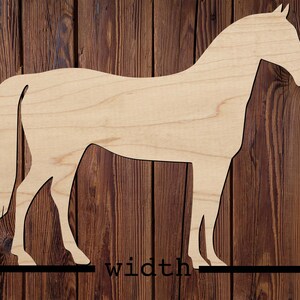 Horse Cut Out - Barn Animal Shape - Laser Cut Horse from Wood