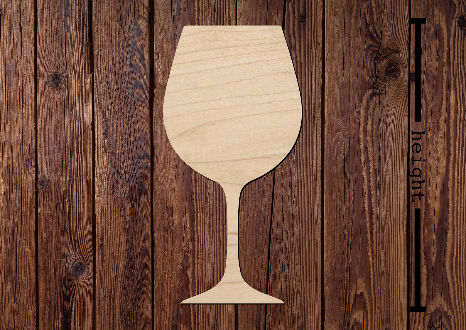 Glass of Wine Cut Out Alcohol Shape Laser Cut Wine Glass Etsy