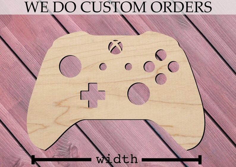 Xbox One Controller Cut Out Laser Cut from Wood Etsy