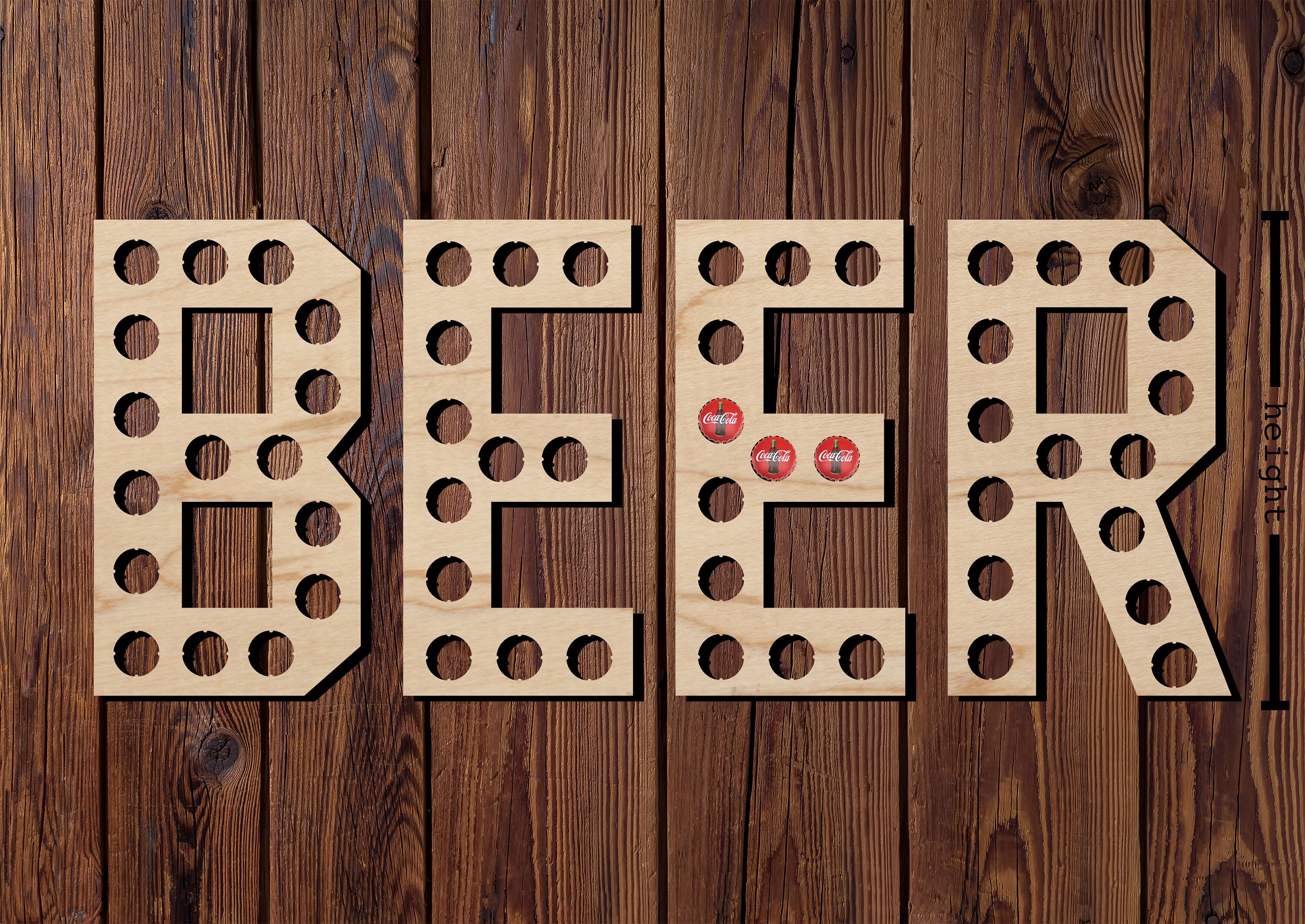 BEER Cap collector Craft Beer Cap Holder HOLDS 55 Laser Etsy