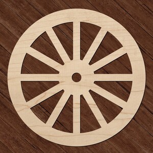 Wagon Wheel Cut Out - Rustic Shape - Laser Cut Wheel From Wood - Etsy
