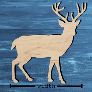 Deer Cut Out - Deer Shape - Laser Cut Deer from Wood