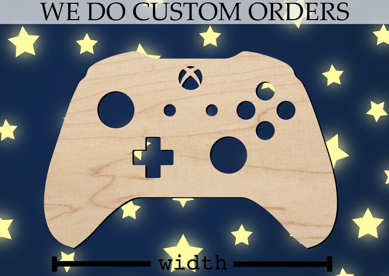 Xbox One Controller Cut Out Laser Cut from Wood Etsy