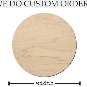 20 x 4&quot; round wood cut circles - crafts - coasters - painting tiles