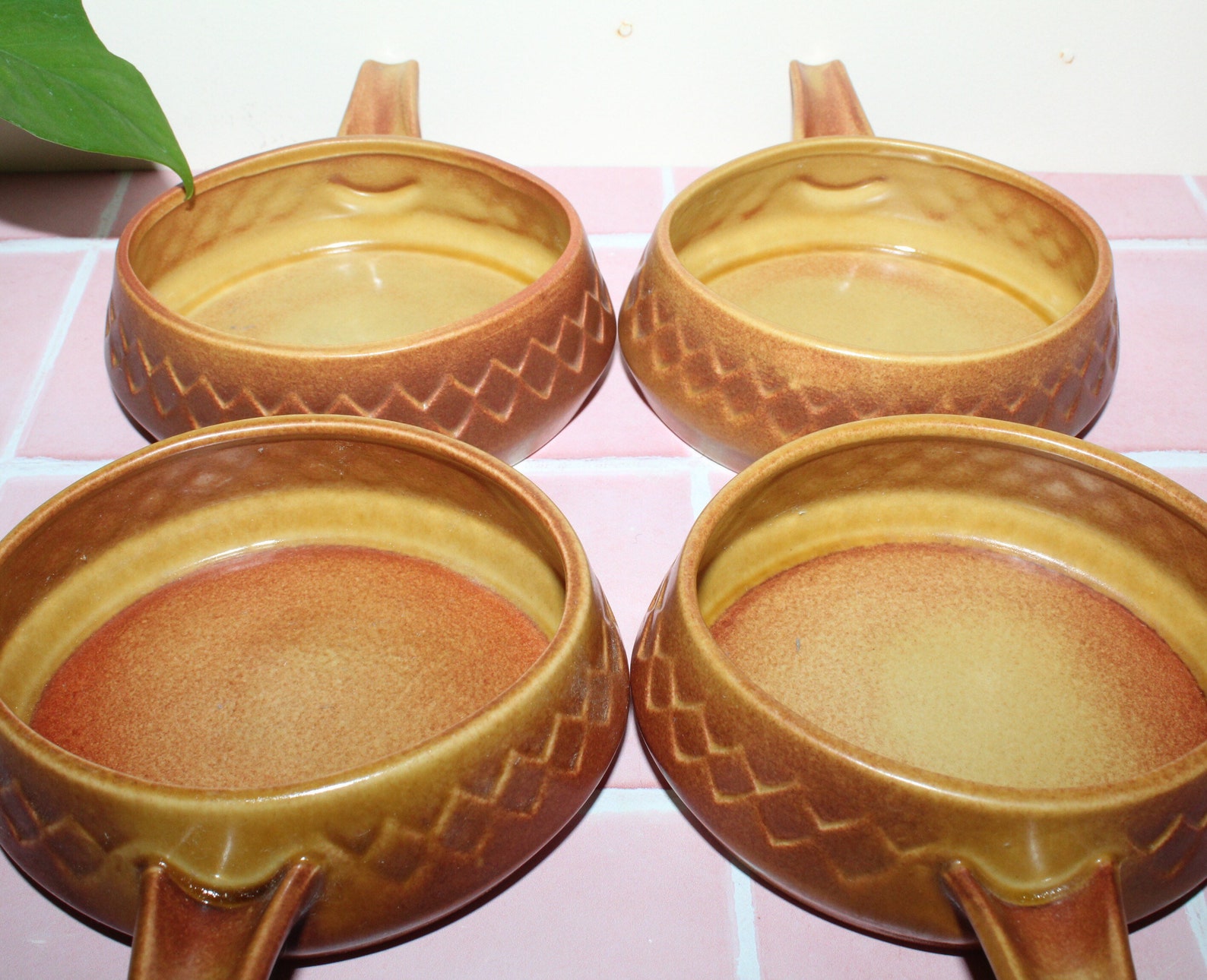 Diana Pottery Australia Nefertiti Ramekins x4 .. Vintage Etsy