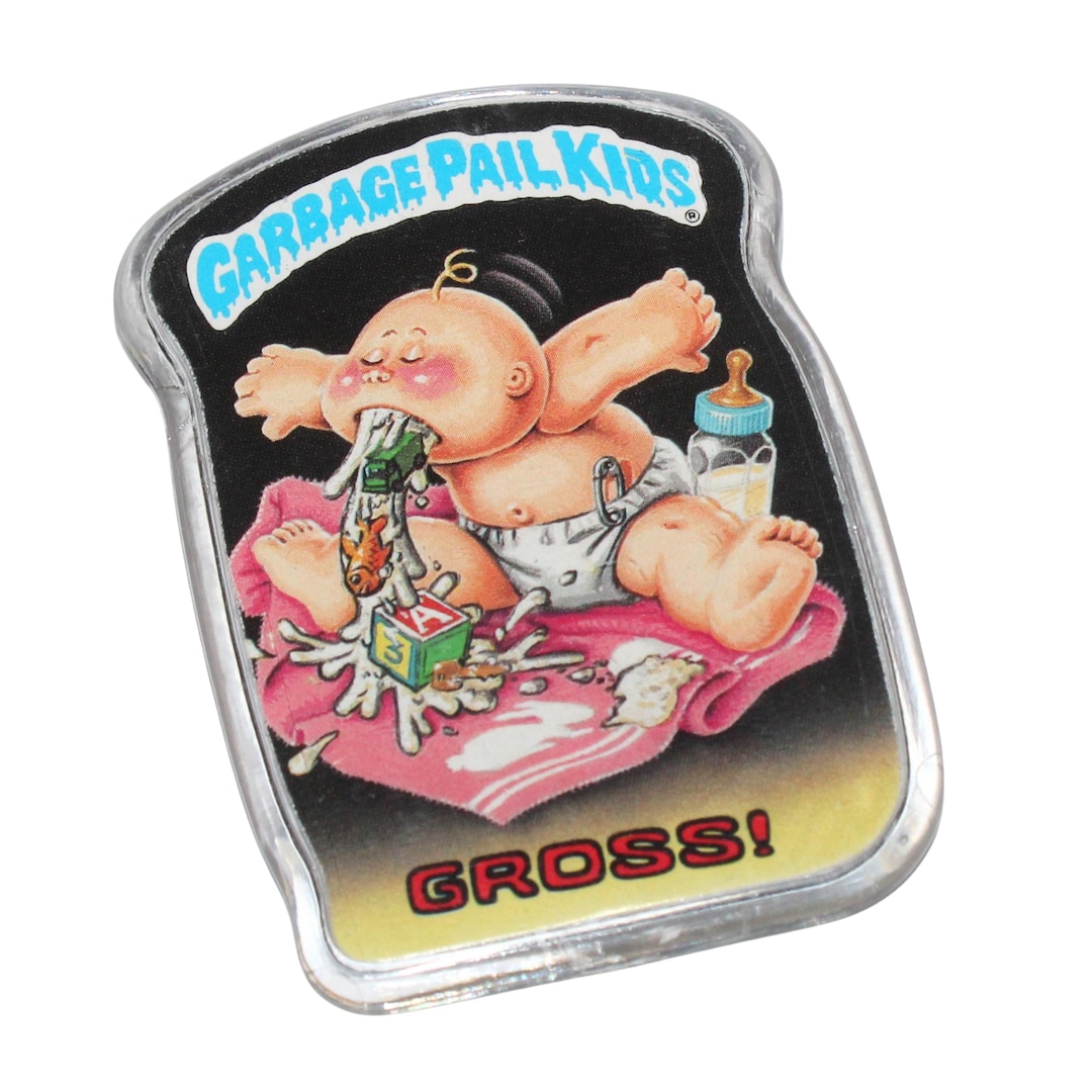 Vintage 1986 Garbage Pail Kids Button Badge Pin - GROSS - Etsy