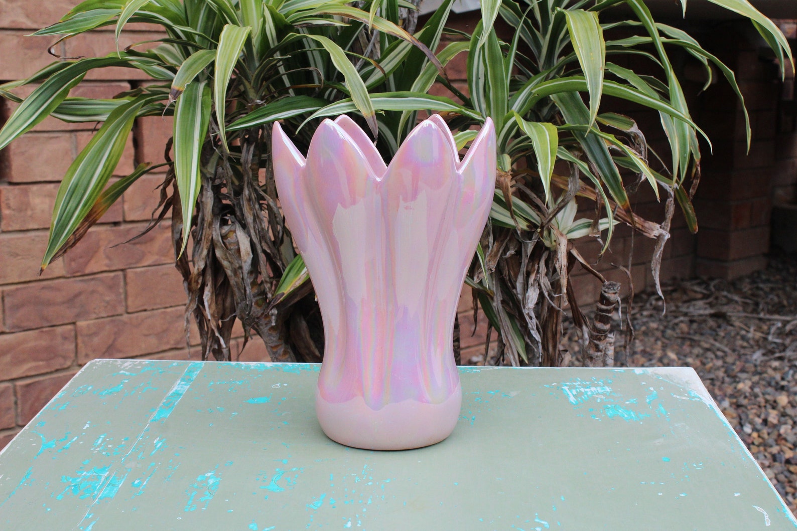 Large Vintage 50s Raynham Pottery Pink Lustre Ware Vase Etsy Australia