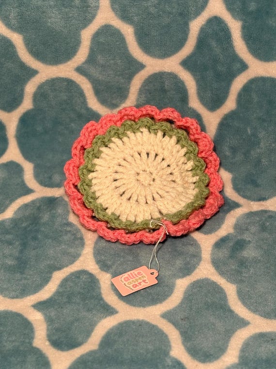 Crochet Floral Coaster