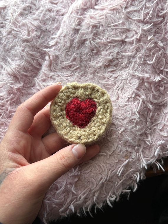 Crochet Cherry Tart Cookie