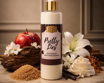 Oatmeal Buttercream Lotion | Handmade Body Lotion | Luxury Moisturizer | Small Batch Skincare | Gift For Her