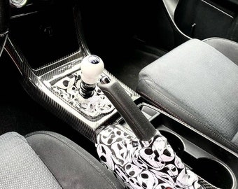 Naly's Notions and Devotions | Jack Skellington inspired shift OR e-brake boot | Choice of thread color | Top embellishment customization |