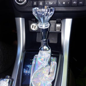 Chameleon OR Holographic OR Oil slick shiftboot / E-brake boot cover | Choice of fabric style | Car accessory | Custom made to order|
