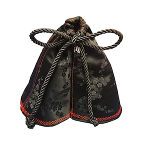 Black Cherry Blossom shift boot OR e-brake boot / Sakura shift boot cover | Choice of thread color | Custom-made | JDM