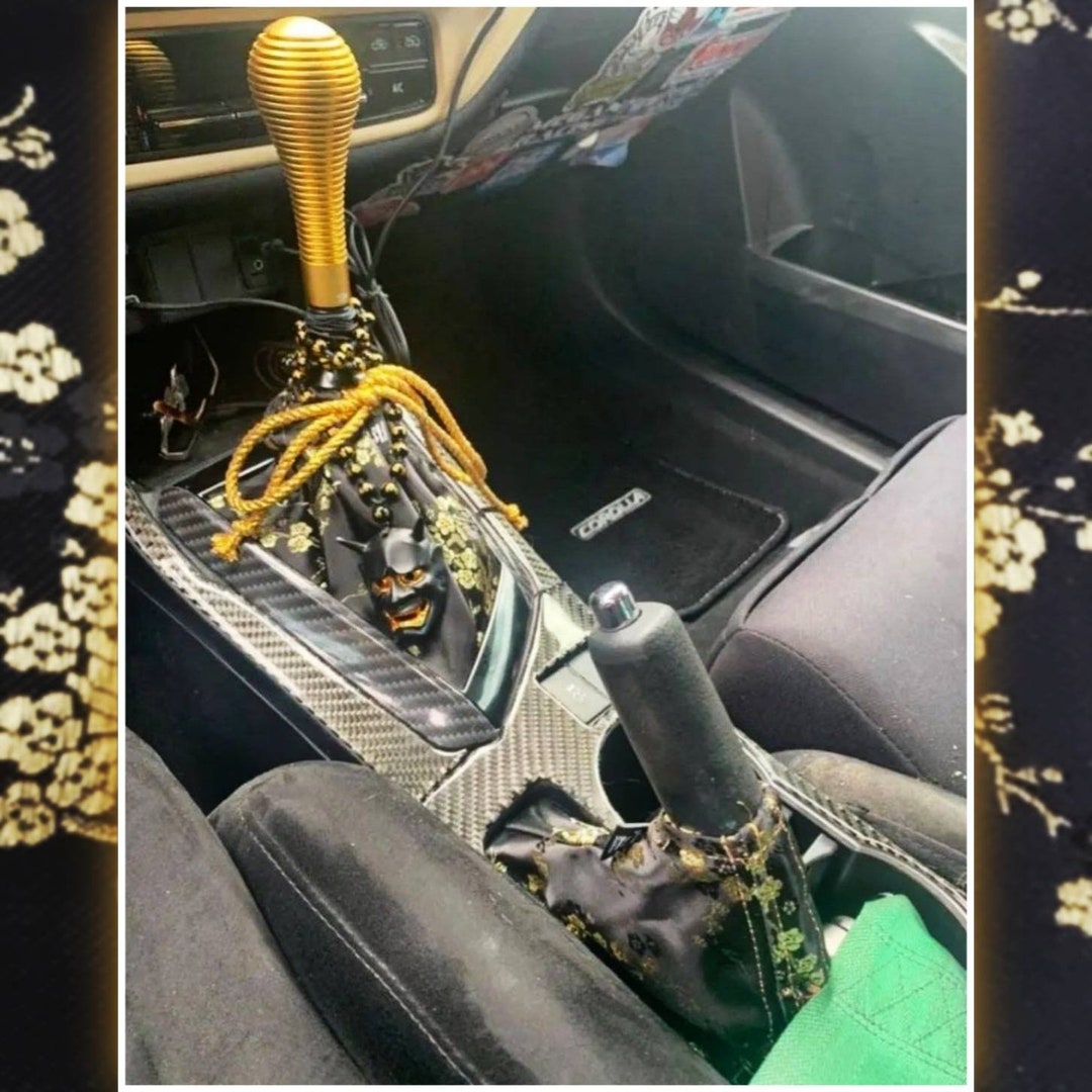 Black Cherry Blossom Shft Boot OR E-brake Boot / Sakura Shft Boot - Foto 6