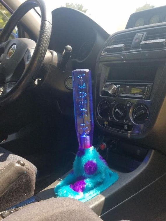 Monster Inc Inspired Sully Furry Shift Boot Choice Of Thread Color Custom Made Car Accessory