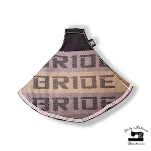 Gradient BRIDE inspired shift boot cover | Choice of thread color | Custom car accessory | Top embellishment customization |