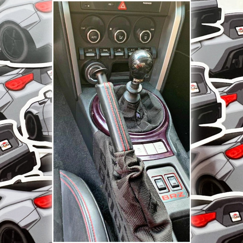Housse De Levier De Vitesse Racing Hyper Tissu – Avec Pommeau – Neuf