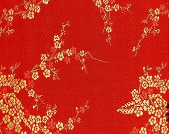 Red with Gold cherry blossoms silky shift boot OR E-brake boot | Choice of thread color near stitching| Custom car accessory | Unique| JDM