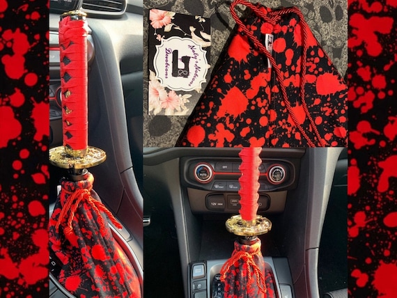 Red And Black Splatter Shift Boot Cover Choice Of Thread Color For Stitching Top Embellishment Rope Or Sequins