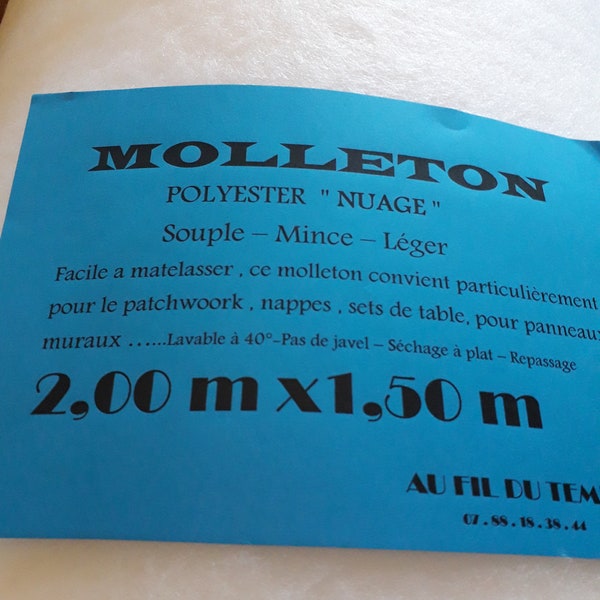 molleton polyester nuage