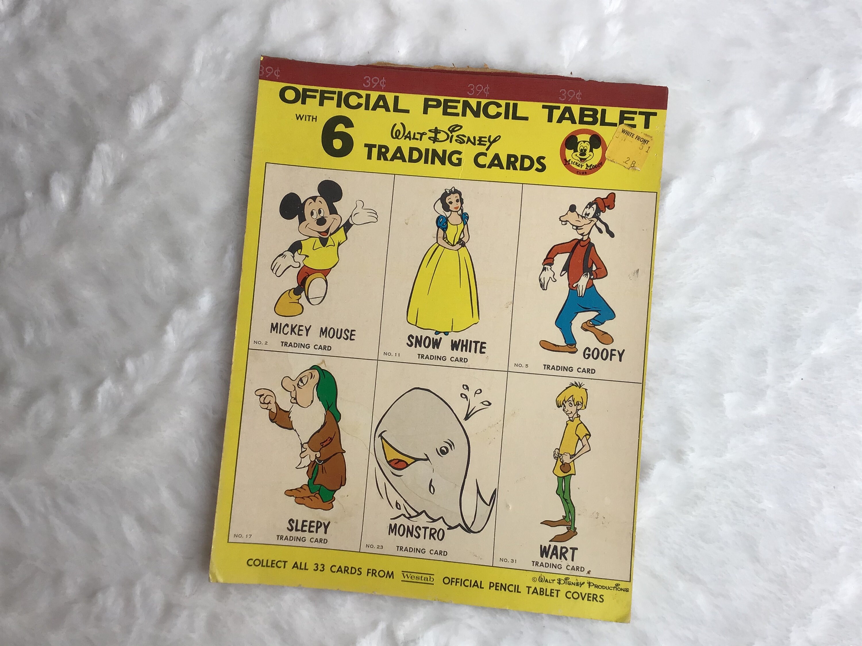 Vintage Sheet of 1963 Walt Disney Trading Cards 6 Cards Etsy