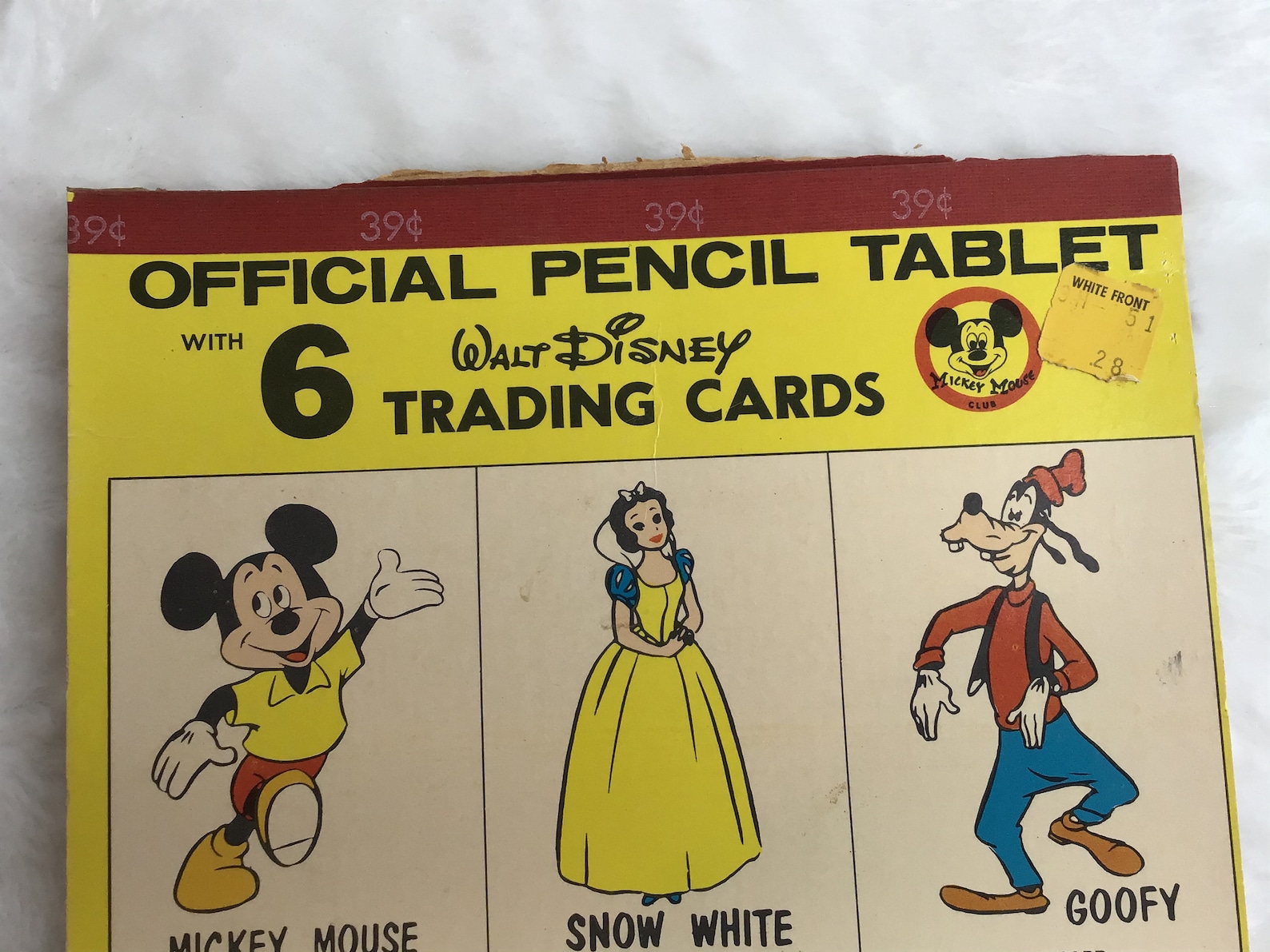 Vintage sheet of 1963 Walt Disney Trading Cards 6 cards Etsy
