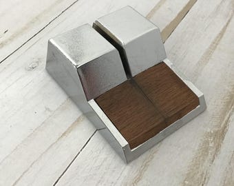 Vintage Carvel Hall Miniature Manual Knife Sharpener Pull Through Tabletop, unused in original box