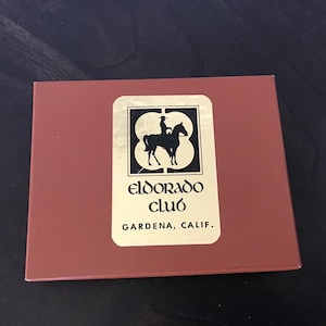 El Dorado Club Gardena, Ca. dubbele set nieuwe/ongebruikte speelkaarten, jaren 60/70