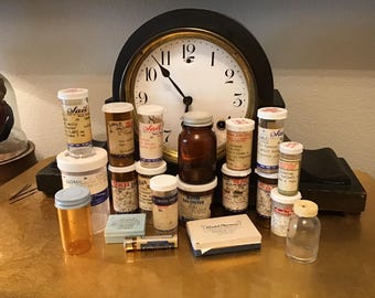 Lote de 20 frascos de plástico vacíos para farmacia