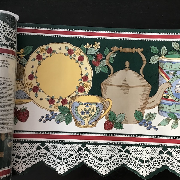 Vintage Kitchen Wallpaper Border - Etsy
