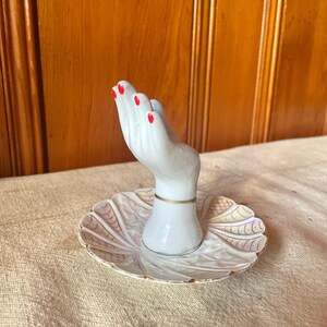 Porcelain hand ring holder store