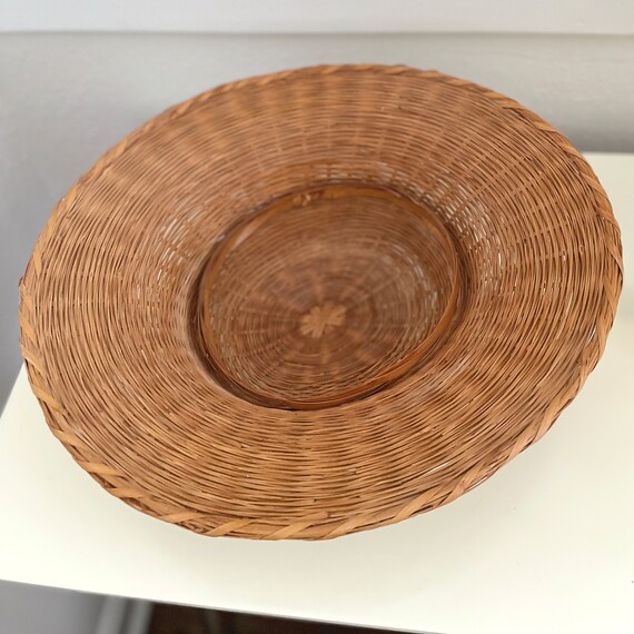 Vintage Rattan Woven Pith Helmet | 1950s Handmade… - image 3