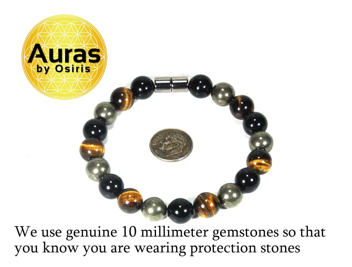 Triple Protection Bracelet Gemstone Bracelet for Men/women Etsy