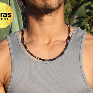 Obsidian & Noble Elite Shungite Necklace - Frequency Protection Stones - Shield Crystals - Grounding Talisman Handmade in USA